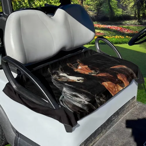 Vista 10 de Fundas de asiento de carrito de golf, mantas para carrito de golf, fundas de asiento de toalla para la mayoría de carritos de golf de 2 asientos