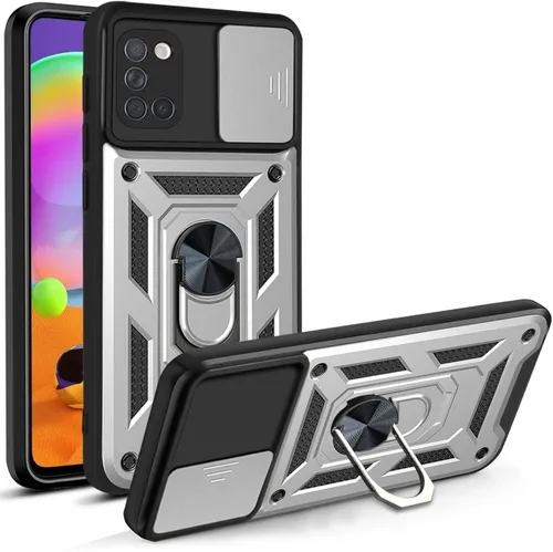 Vista 209 de Compatible con Tecno Pova Neo 2 Bracket Shell, con cubierta deslizante para lente de cámara compatible con Tecno Pova Neo 2 LG6n Case Negro