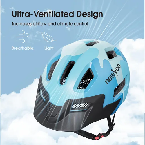 Vista 6 de newyoo Triciclo para niños pequeños con casco, bicicleta para niños pequeños, triciclos para niños de 1 a 3 años, casco de bicicleta para niños de 3