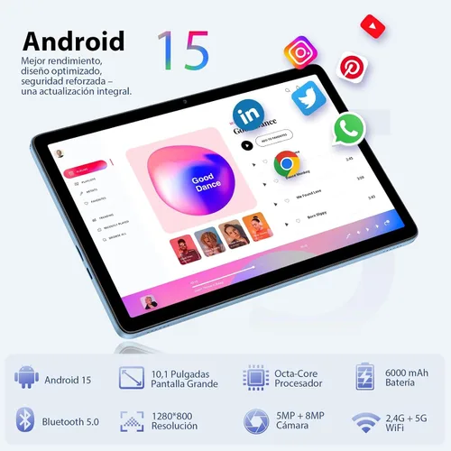 Vista 3 de Tablets Clearance 2026, mini portátil con teclado, portátil barato pequeño 2 en 1, tableta Android 2 en 1, 10 pulgadas, 24 GB de RAM+128 GB de ROM