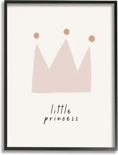 Vista 11 de Stupell Industries Arte giclée enmarcado con corona de princesita por LSR Design Studio Stupell Industries White, 11 x 14 Inches, Easy to Hang