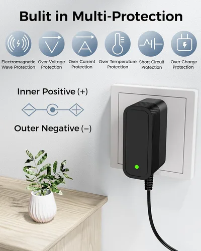 Vista 5 de Adaptador de alimentación universal de 14V DC con 10 tomas intercambiables