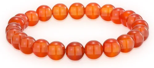 Vista 100 de Crystal Vibe Pulseras de cuentas de 0.315 in para mujeres y hombres, pulseras de cristal con piedras preciosas naturales, tamaño elástico ajustable