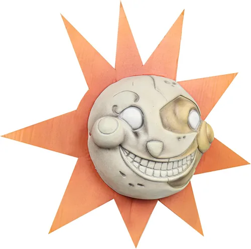 Vista 7 de Máscara de sol y luna, máscara de oso payaso, disfraz de Halloween, accesorio de cosplay