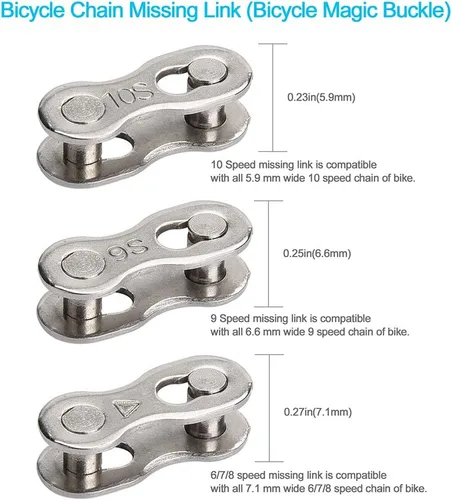 Vista 6 de Kit de herramientas de reparación de cadena de bicicleta con alicates de enlace, divisor de cadena y 6 pares de eslabones perdidos para cadenas