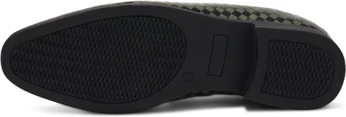 Vista 5 de UUBARIS Mocasines de terciopelo para hombre, zapatos de vestir de estilo moderno, zapatos de esmoquin clásicos, zapatos Oxford casuales