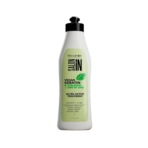 Vista 8 de Salon In by Recamier - Tratamiento sin enjuague de queratina vegana Tratamiento sin enjuague para el cabello con queratina vegana y colágeno