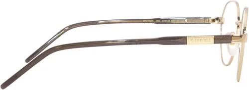 Vista 3 de Gucci GG1162O 003 Gafas redondas doradas para hombre, DoradoMarrón-003