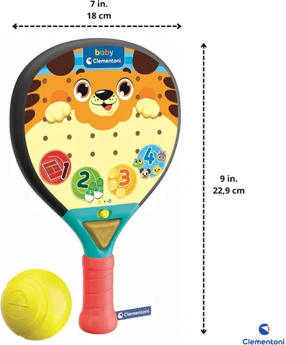 Vista 6 de Baby Padel Educational Racket with Light Sounds and Detection from 12 Months