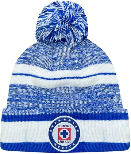 Vista 4 de Icon Sports Soccer Team Beanie – Adult Official Football Club Knit Winter Warm Pom Cap Casual Hat for Men Women Unisex