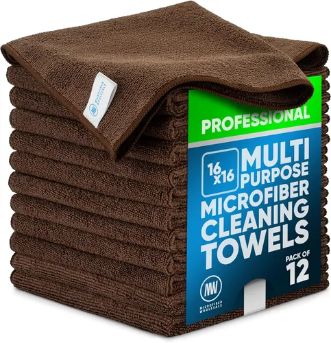 Vista 27 de Toalla Buff Pro de Microfibra de Superficie Múltiple - Paquete de 12 unidades - Paños de limpieza premium - Limpia, quita el polvo, pule, absorbe
