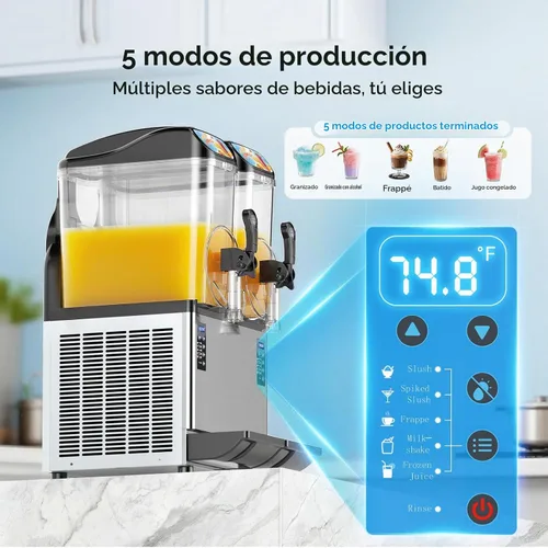 Vista 4 de Mojgar Fabricante congelado comercial de la bebida, máquina granizada