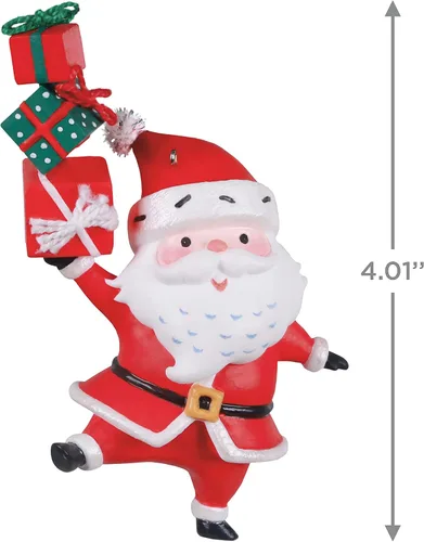 Vista 5 de Hallmark Keepsake Adorno de Navidad 2021, dulce Papá Noel con regalos Dulce Santa con regalos