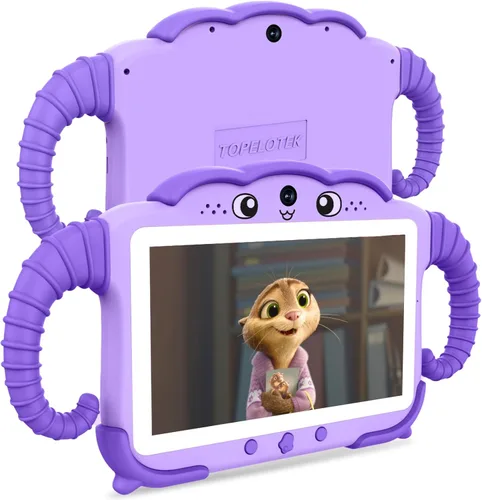 Vista 7 de Tableta infantil de 7 pulgadas para niños de 3 a 7 años, tableta para niños pequeños con juegos educativos, tabletas de 32 GB para niños