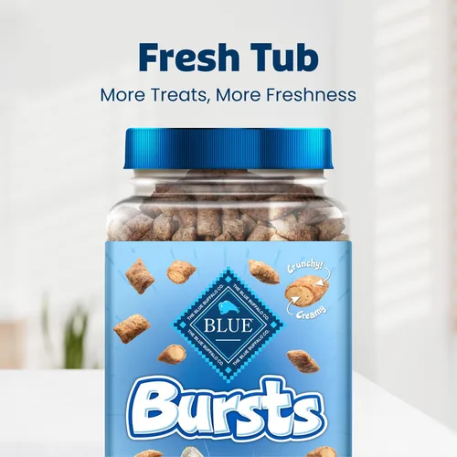 Vista 4 de Blue Buffalo - Premios crujientes Bursts para gatos, de pollo, tarro de 340,1 g