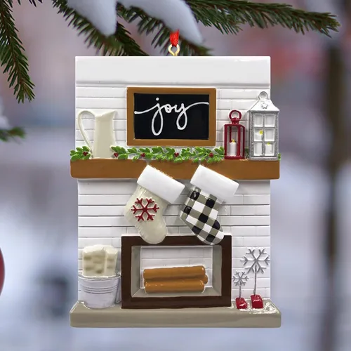 Vista 3 de Adornos de Navidad personalizados para familia de 2, adornos de Navidad familiares personalizados con nombres, decoraciones de Navidad