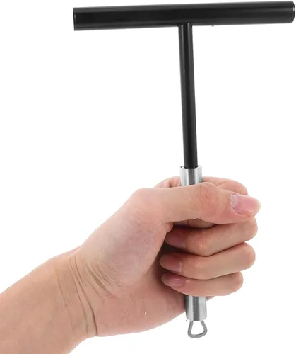 Vista 3 de Hemoton Esparcidor de crepé, esparcidor de masa para panqueques en forma de T, espátula para masa, esparcidor de crepé, herramienta para hacer