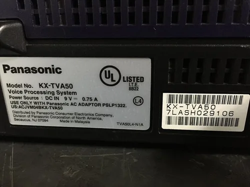 Vista 3 de Panasonic Unidad de control del sistema de procesamiento de voz KX-TVA50