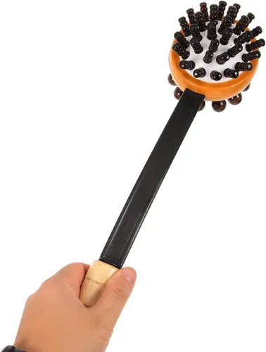Vista 3 de Bendable Back Knock Hammer Portable Handheld Massage Tool for Neck Shoulder and Body Relief Smooth Surface Long-Handled Massager for Stress and