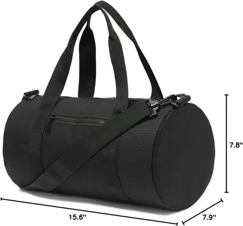Vista 8 de Pequeña bolsa de gimnasio para mujeres y hombres, bolsa de deporte de fitness, bolsa de entrenamiento ajustable, correa de hombro desmontable