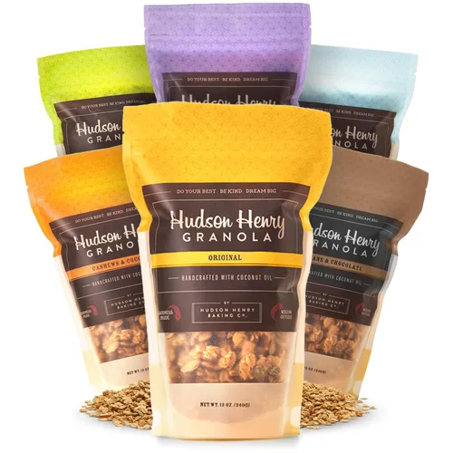 Vista 15 de Hudson Henry Granola, arce, pecana y coco, paquete de 12 onzas, paquete de 3, proyecto verificado sin OMG