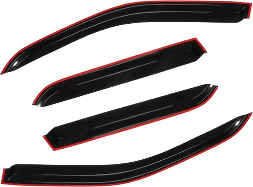 Vista 2 de ECCPP Ventvisor - Deflector de ventana lateral, 4 piezas con cinta en el exterior, estilo de montaje exterior, protección contra la lluvia