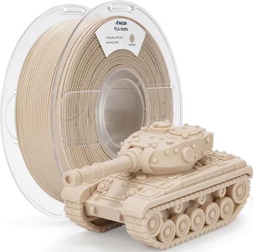 Vista 26 de AMOLEN - Filamento para impresora 3D de PLA de madera de bambú, filamento de PLA de 1.75mm con 15% de fibra de bambú real, 1kg/2.2lb con 15%