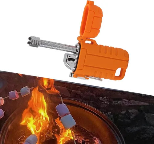 Vista 2 de Encendedor eléctrico USB portátil, reutilizable, de doble arco, recargable por USB, manguera retráctil resistente al viento, IPX7, impermeable