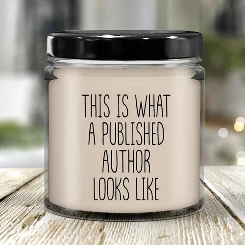 Vista 2 de LaPomme Velas de regalo para autor, vela de autor This is What a Published Author Looks Like Writer Candle Author Gift Gift Gift for Author Writer