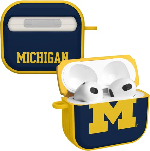 Vista 7 de Michigan Wolverines HDX - Funda compatible con Apple AirPods Gen 1 y 2 (clásico)