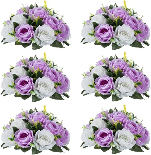 Vista 61 de Centros de mesa de flores para mesas de boda: decoraciones de mesa de Halloween, bolas de flores negras, centros de mesa para compromiso, ceremonia