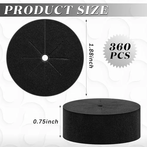 Vista 2 de Lallisa 120 collares de clon de 2 pulgadas, insertos de espuma de neopreno para máquinas de clonación hidropónica, se adapta a macetas de red de 2