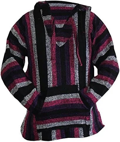 Vista 2 de Suéter sin capucha mexicana Baja sin botones unisex, Azul