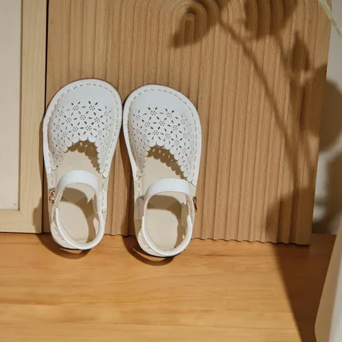 Vista 104 de THEE BRON Sandalias cómodas para niñas, zapatos para niños, sandalias rellenas