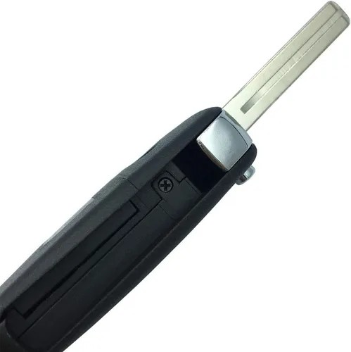 Vista 6 de Funda de repuesto sin cortar para llave remota con 4 botones para Hyundai Sonata Santa Fe Flip Key Control remoto