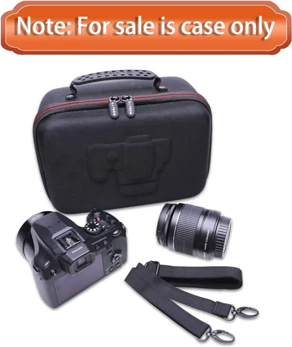 Vista 7 de LTGEM - Funda rígida de EVA para cámara digital Panasonic LUMIX FZ80 4K - Bolsa protectora de viaje para almacenamiento