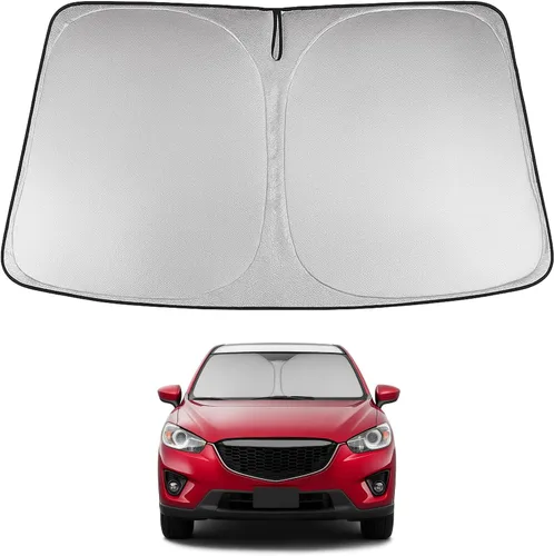 Vista 49 de Proadsy Parasol para parabrisas Rivian R1S 2022-2025 2026 de 4 capas plegable, protector de parasol frontal que bloquea los rayos UV, mantiene