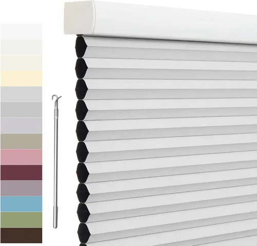 Vista 60 de Tonature Persianas Celulares de Tamaño Personalizado para Ventanas Cortinas Blackout sin Cordón Persianas Enrollables Protección UV Aislamiento