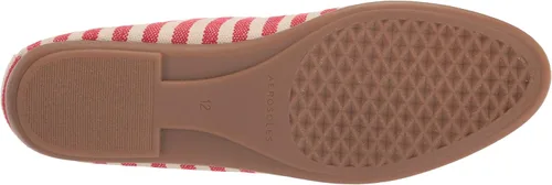 Vista 4 de Aerosoles Mocasines planos de moda para mujer, Rojo con rayas