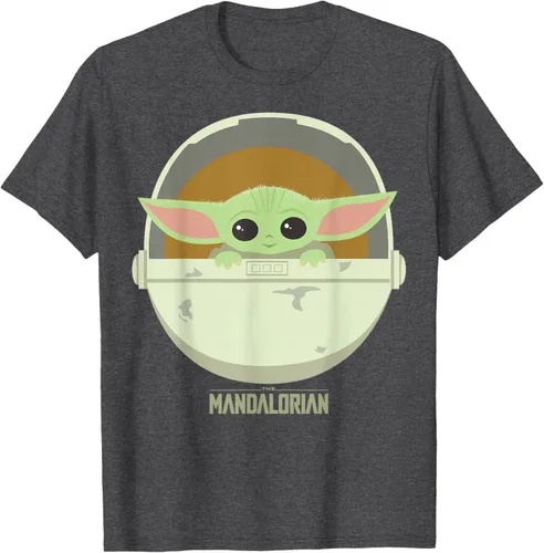 Vista 27 de Star Wars The Mandalorian The Child Bassinet - Camiseta con retrato Negro