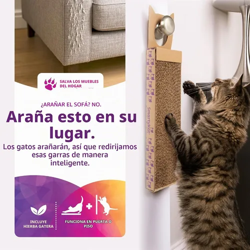 Vista 2 de Rascador corrugado SmartyKat para gatos