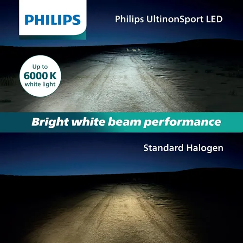 Vista 5 de Philips UltinonSport H8/H16 Bombilla LED para Luz Antiniebla y Faros de Motos y Vehículos Deportivos, 2