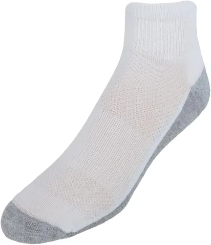 Vista 9 de Hanes - Calcetines para hombre, calcetines X-Temp acolchados de corte bajo, paquete de 12 Negro - Paquete de 12