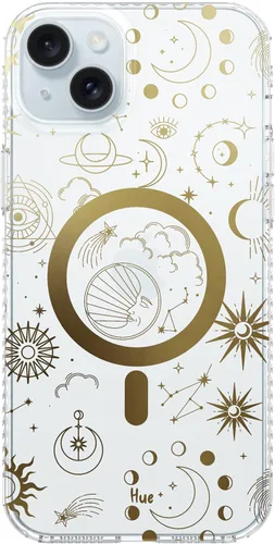 Vista 92 de LONLI Hue - para iPhone 15 Pro Max [Compatible con Magsafe] - Funda de teléfono floral dorada - [Amortiguador de 360°] - Funda de teléfono linda