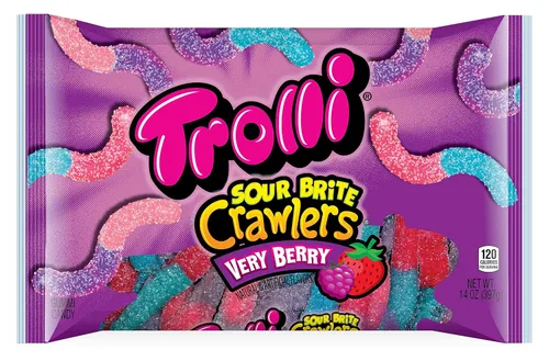 Vista 8 de Trolli Sour Brite Crawlers - Caramelos de gomitas, muy bayas, bolsa de 5 onzas (paquete de 12)