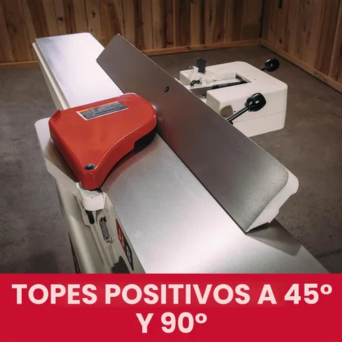 Vista 4 de JET Ensambladora de 8 pulgadas, cuchillo recto, 2 HP, 230V 1Ph (JWJ-8CS)