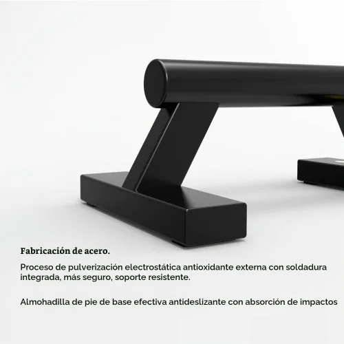 Vista 3 de Push Up Stands Bars Parallettes Set for Workout Exercise