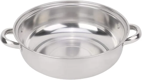 Vista 9 de Bollos de vapor Horno 28CM Acero inoxidable sola capa Stockpot Hotpot Vaporizador de alimentos Olla Utensilios de cocina Cocina doméstica