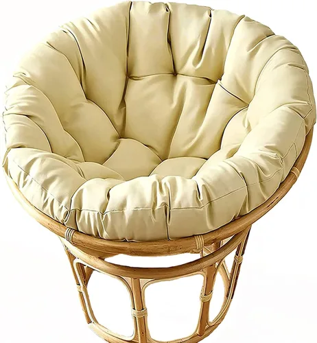 Vista 13 de HUHJYUGE Cojín colgante para silla de hamaca de solo 16 x 16 pulgadas, cojín de repuesto impermeable para silla colgante, cesta colgante, cojín
