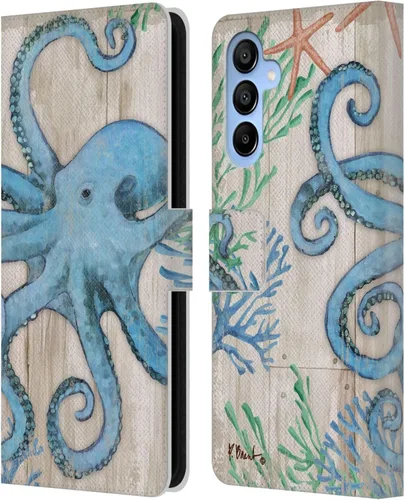 Vista 8 de Head Case Designs Officially Licensed Paul Brent Agate Mermaid Coastal Leather Wallet Case Compatible with Samsung Galaxy A16 5G